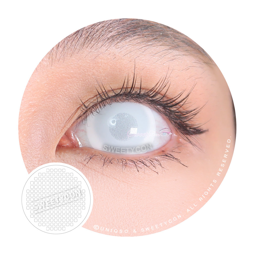 Sweety Uv Mini Sclera White Blind Mesh Cosplay Contacts Uniqso