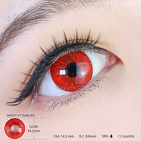 Sweety Icy 2 Dark Red (1 lens/pack)-Colored Contacts-UNIQSO