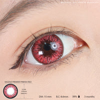 Kazzue Premier Pinkish Red (1 lens/pack)-Colored Contacts-UNIQSO