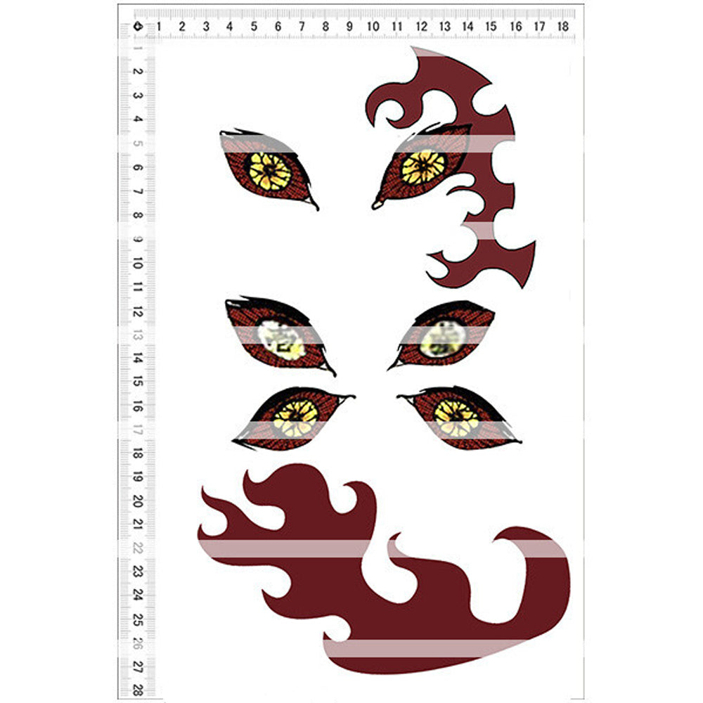 Demon Slayer Tattoo Sticker For Upper Moon 1 Kokushibo-Cosplay Accessories-UNIQSO