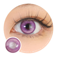 Sweety Magic Pop Violet (1 lens/pack)-Colored Contacts-UNIQSO