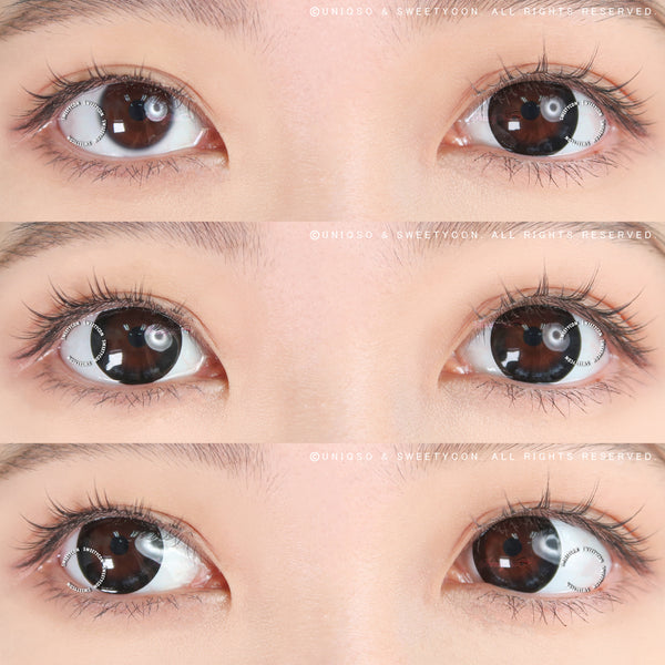 Sweety Circle Black (1 lens/pack)-Colored Contacts-UNIQSO