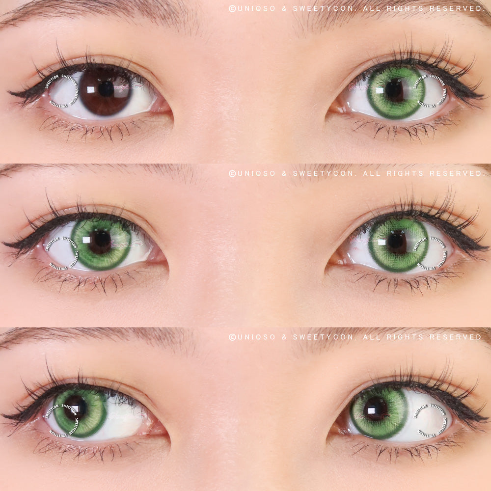 Sweety Magic Pop Green (1 lens/pack)-Colored Contacts-UNIQSO