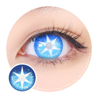 Sweety Pop Star Blue (1 lens/pack)-Colored Contacts-UNIQSO