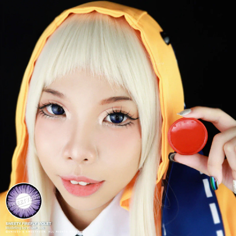 Sweety Firefly Violet (1 lens/pack)-Colored Contacts-UNIQSO