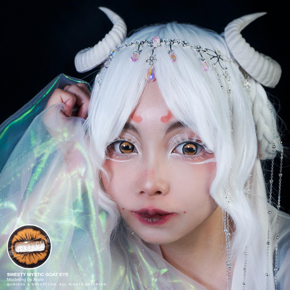 Sweety Mystic Goat Eye (1 lens/pack)-Colored Contacts-UNIQSO