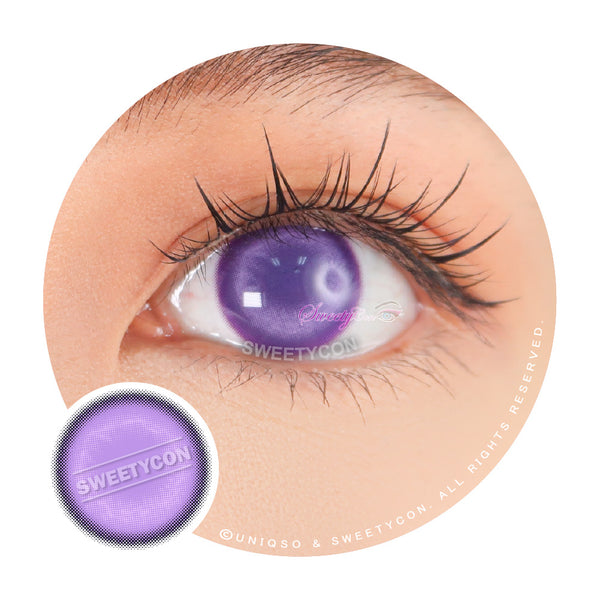 Sweety Glass Ball Violet (1 lens/pack)-Colored Contacts-UNIQSO