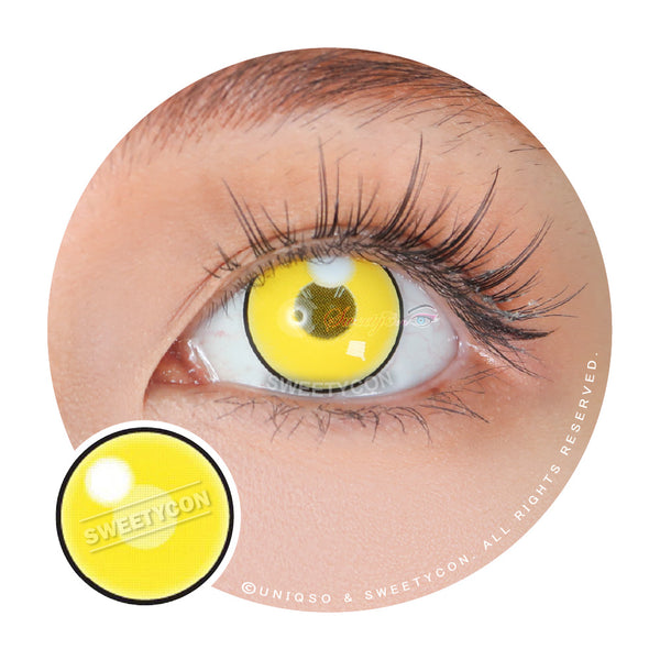 Sweety Anime Cloud Rim Yellow (1 lens/pack)-Colored Contacts-UNIQSO