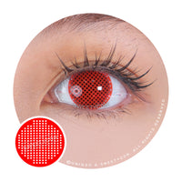 Sweety Crazy Red Screen/ Mesh (1 lens/pack)-Crazy Contacts-UNIQSO