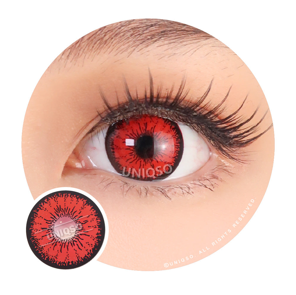 Urban Layer Crazy Tokyo N Red (1 lens/pack)-Colored Contacts-UNIQSO