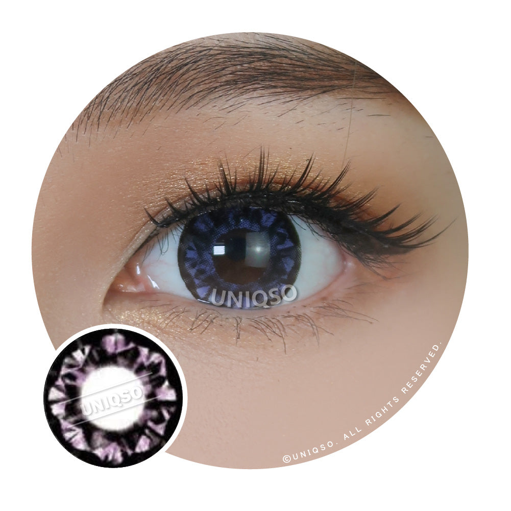 Western Eyes Diamond 2 Tones Violet (1 lens/pack)-Colored Contacts-UNIQSO