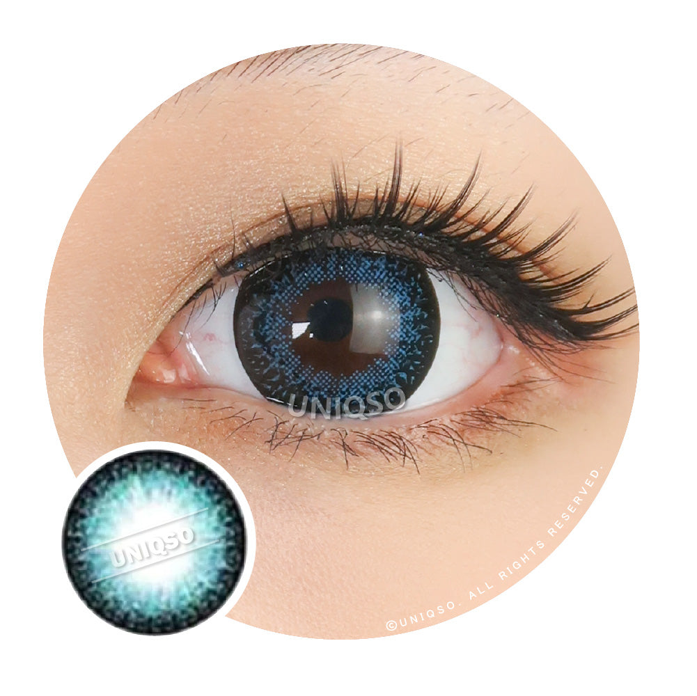 Western Eyes Kira Kira Blue (1 lens/pack)-Colored Contacts-UNIQSO