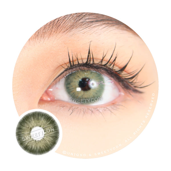 Sweety Magnificent Amazonia Green (1 lens/pack)-Colored Contacts-UNIQSO