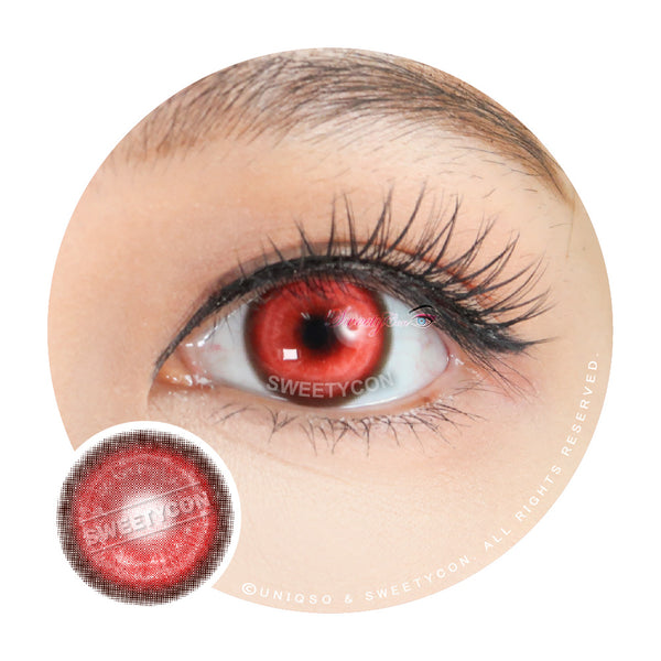 Sweety Koi Red (1 lens/pack)-Colored Contacts-UNIQSO