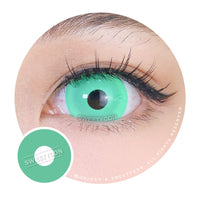 Sweety Mini Sclera UV Glow Green (1 lens/pack)-Mini Sclera Contacts-UNIQSO