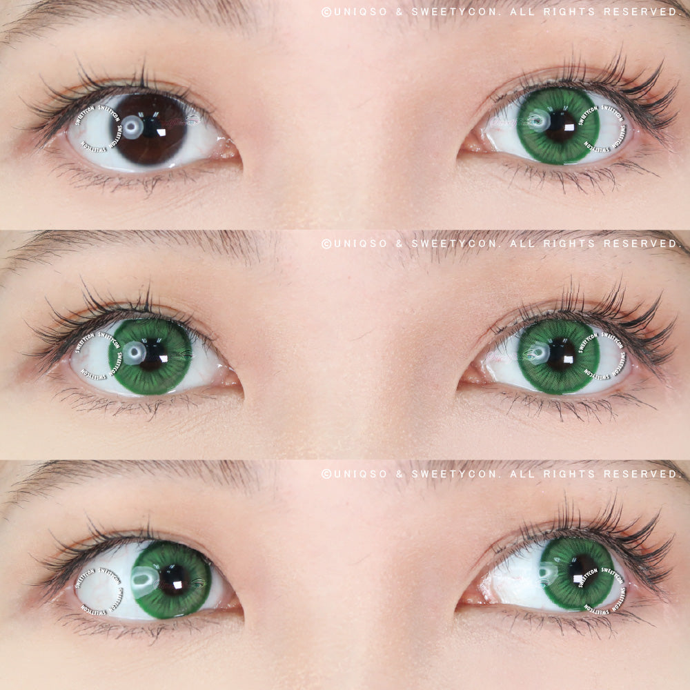 Sweety E-Blink Green (1 lens/pack)-Colored Contacts-UNIQSO