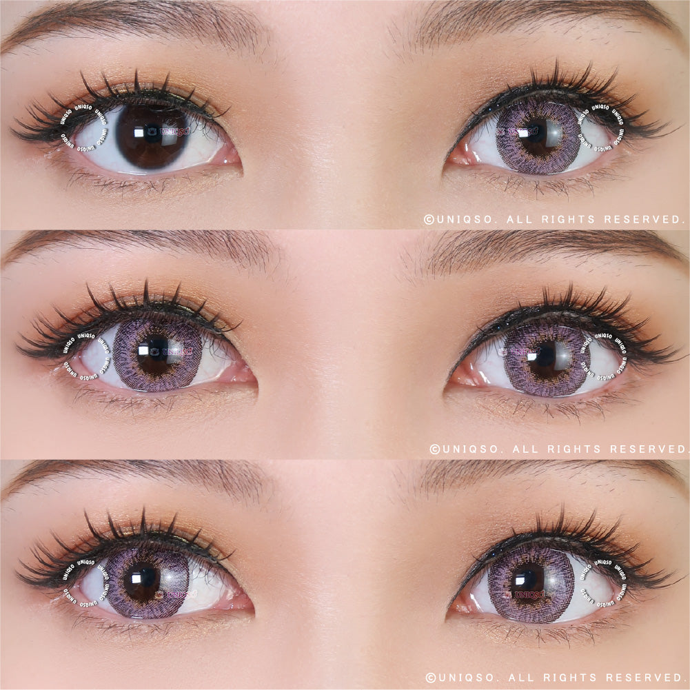 Western Eyes Puffy 3 Tones Pink (1 lens/pack)-Colored Contacts-UNIQSO