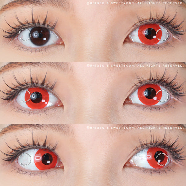 Sweety Crazy Solid Red (1 lens/pack)-Crazy Contacts-UNIQSO