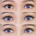 Western Eyes Puffy 3 Tones Violet (1 lens/pack)-Colored Contacts-UNIQSO