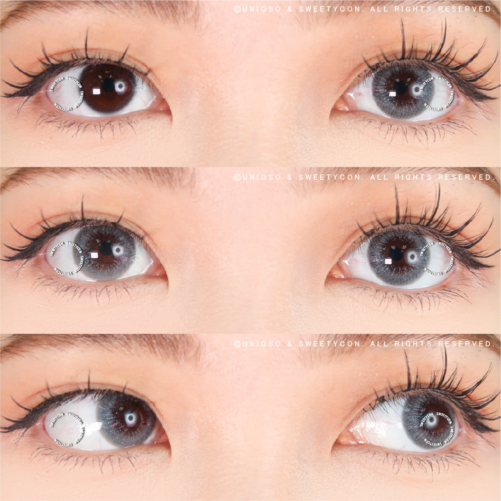 Sweety Blink Grey (1 lens/pack)-Colored Contacts-UNIQSO