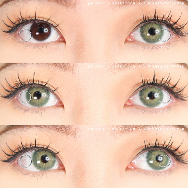 Sweety Magnificent Amazonia Green (1 lens/pack)-Colored Contacts-UNIQSO