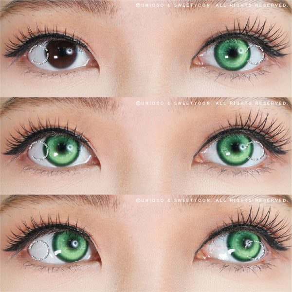 Sweety Koi Green (1 lens/pack)-Colored Contacts-UNIQSO