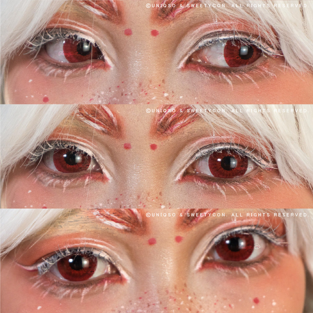 Sweety Mini Sclera Red Devil (1 lens/pack)-Mini Sclera Contacts-UNIQSO