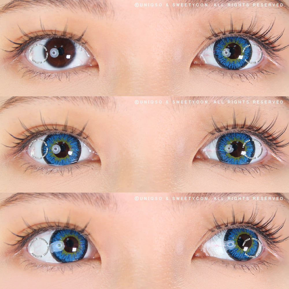 Sweety Snow Blue (1 lens/pack)-Colored Contacts-UNIQSO