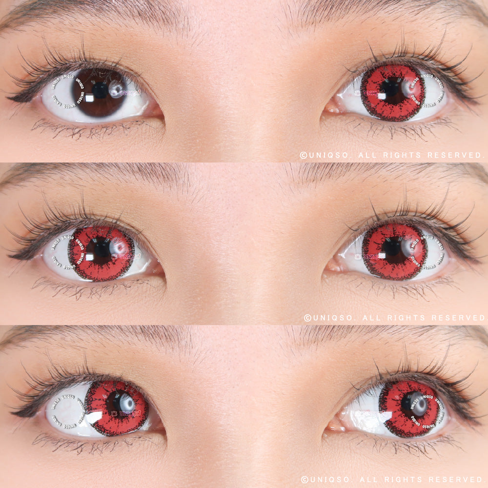 Kazzue Vivid Brilliant Red (1 lens/pack)-Colored Contacts-UNIQSO