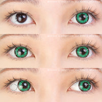 Sweety Akaten Green (1 lens/pack)-Colored Contacts-UNIQSO