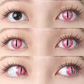 Sweety Crazy Pink Demon Eye / Cat Eye (New) (1 lens/pack)-Crazy Contacts-UNIQSO