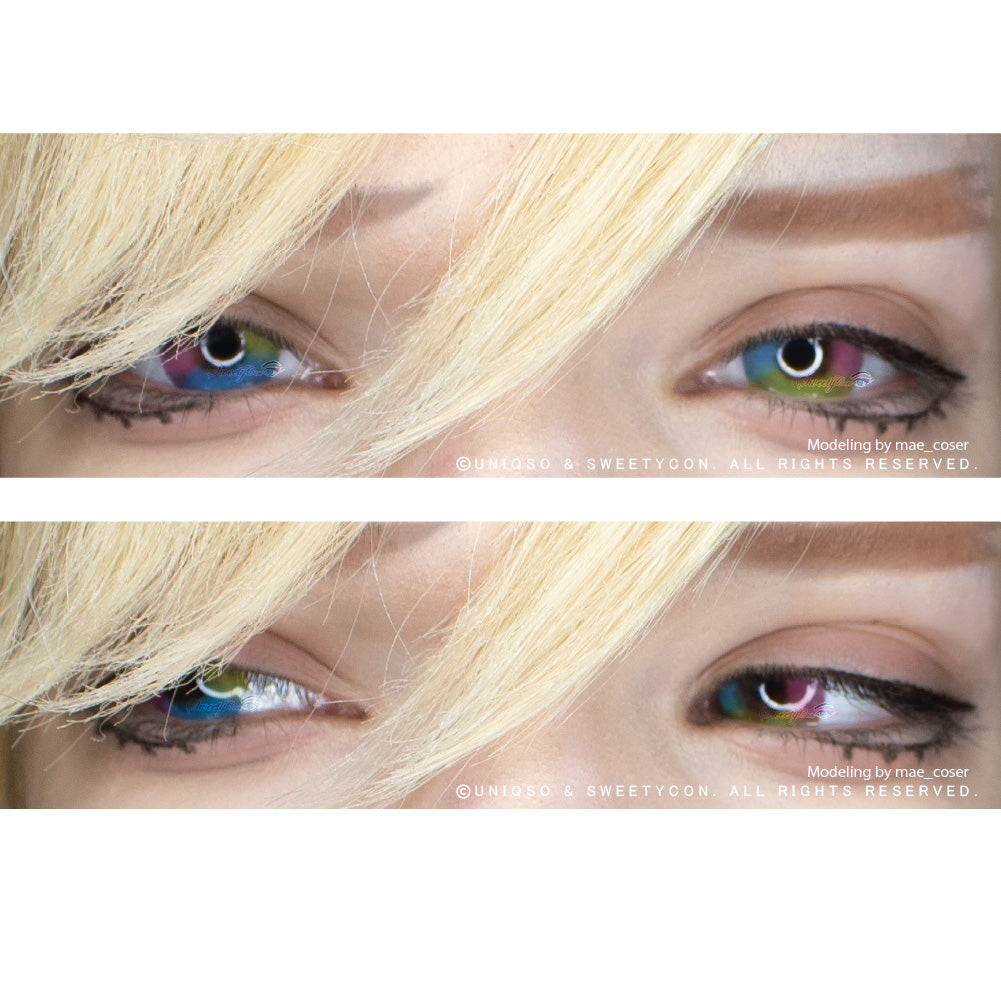 Sweety Multil Rainbow (1 lens/pack)-Colored Contacts-UNIQSO