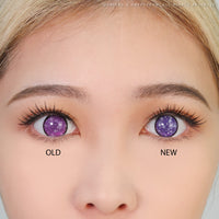 Anime Sparkle Violet V2 by KleinerPixel (1 lens/pack)-Colored Contacts-UNIQSO