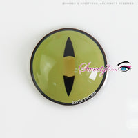 Sweety Crazy Lens Yellow Demon Eye Black Slit (1 lens/pack)-Colored Contacts-UNIQSO