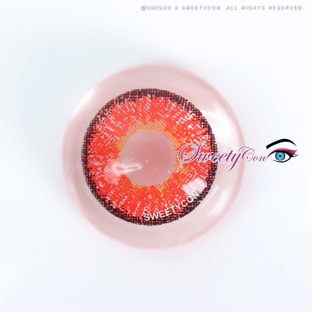 Sweety Snow Red (1 lens/pack)-Colored Contacts-UNIQSO