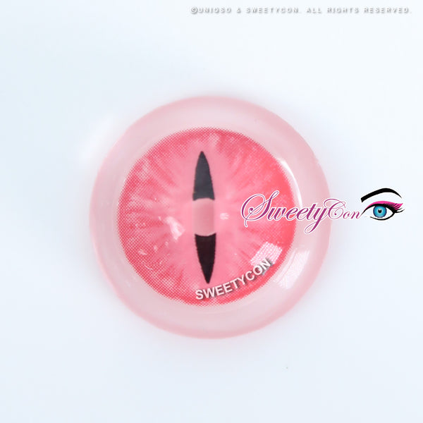 Sweety Crazy Pink Demon Eye / Cat Eye (New) (1 lens/pack)-Crazy Contacts-UNIQSO