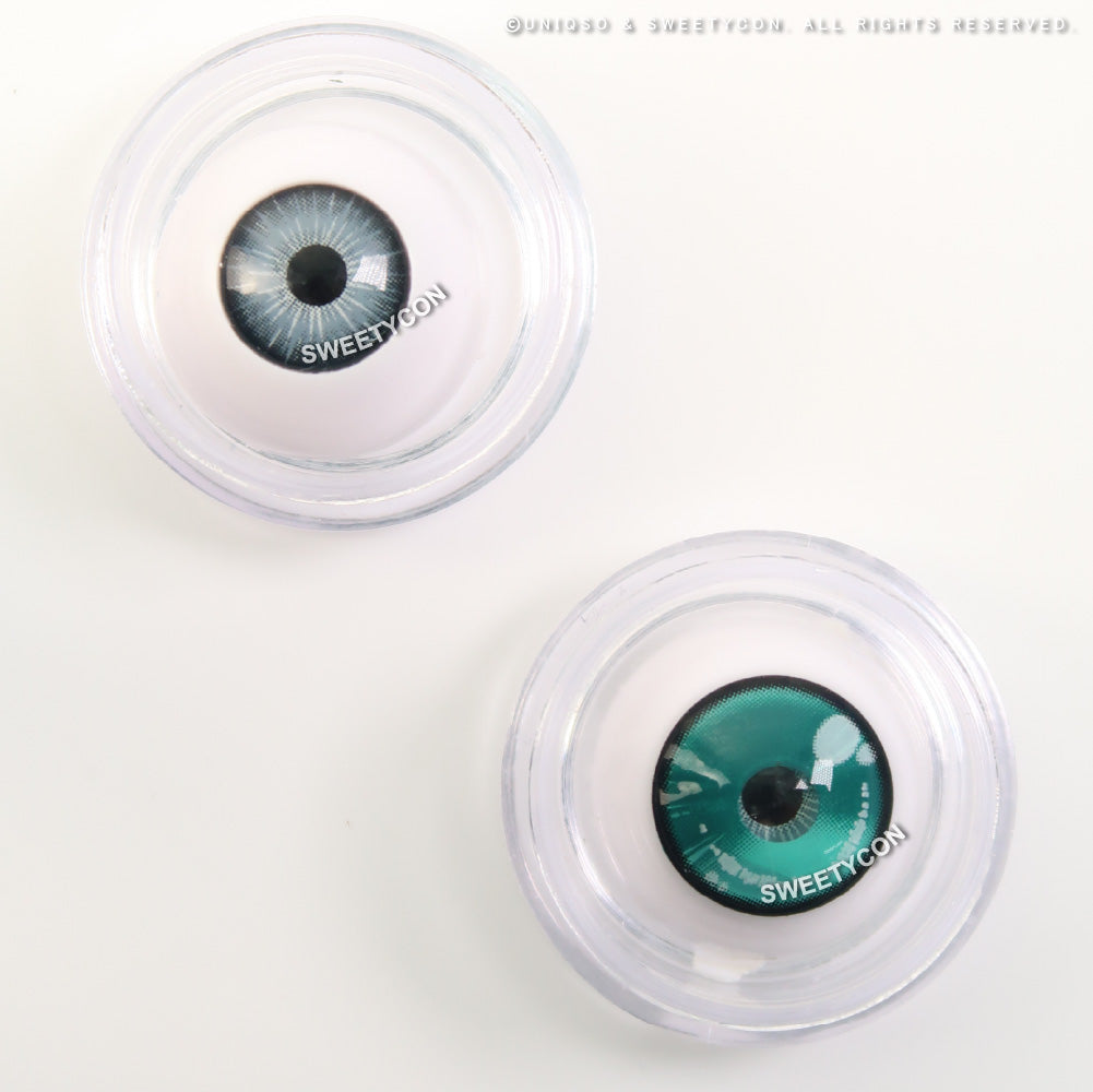 Sweety Anime 2 Teal Green (1 lens/pack)-Colored Contacts-UNIQSO