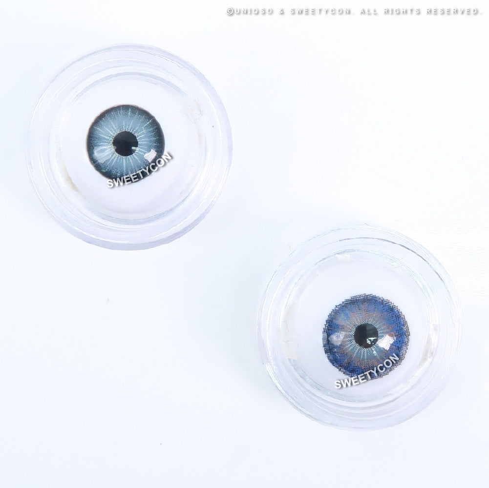 Sweety 3 Tones Blue (1 lens/pack)-Colored Contacts-UNIQSO