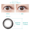 SEED Eye Coffret 1 Day UV M Clear Accent - Natural Make-Colored Contacts-UNIQSO