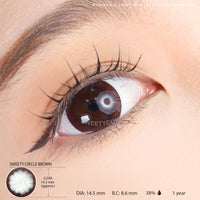 Sweety Circle Brown (1 lens/pack)-Colored Contacts-UNIQSO