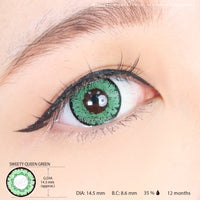 Sweety Queen Green (1 lens/pack)-Colored Contacts-UNIQSO