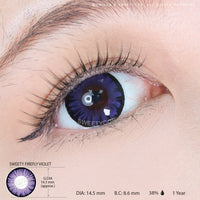 Sweety Firefly Violet (1 lens/pack)-Colored Contacts-UNIQSO