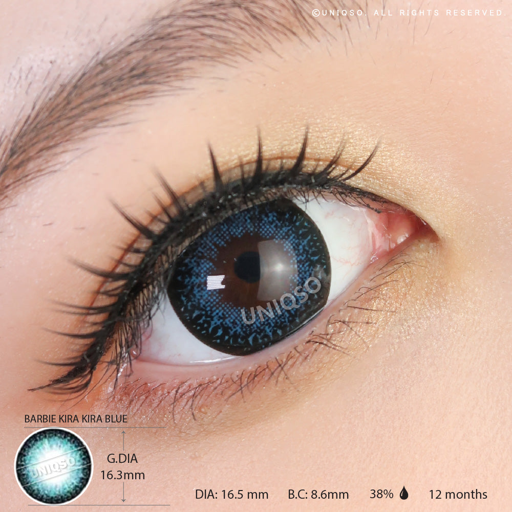 Western Eyes Kira Kira Blue (1 lens/pack)-Colored Contacts-UNIQSO