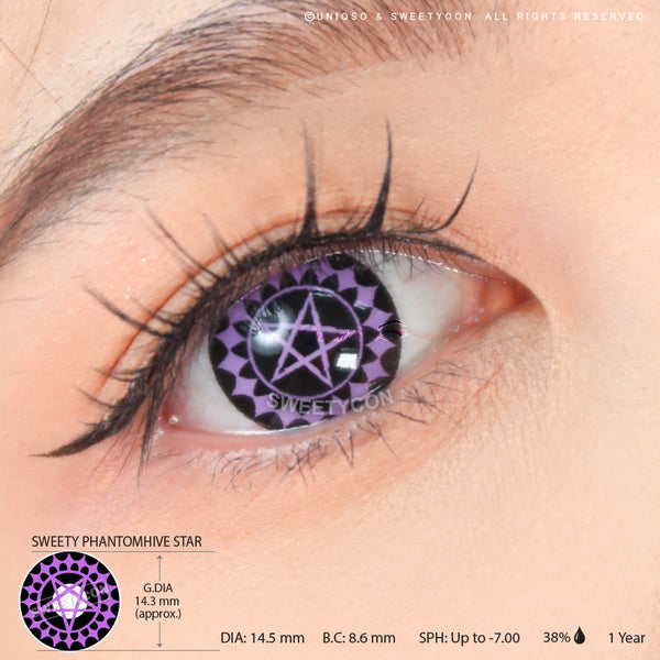 Sweety Phantomhive Star (1 lens/pack) - Limited Time-Colored Contacts-UNIQSO