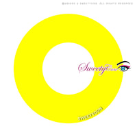 Sweety Crazy Solid Yellow (1 lens/pack)-Crazy Contacts-UNIQSO