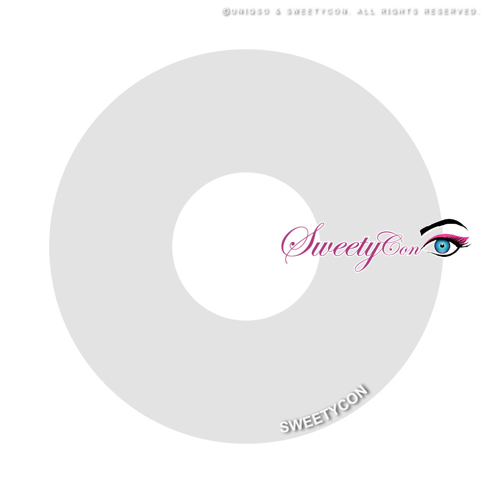 Sweety Mini Sclera UV Glow White (1 lens/pack)-Mini Sclera Contacts-UNIQSO