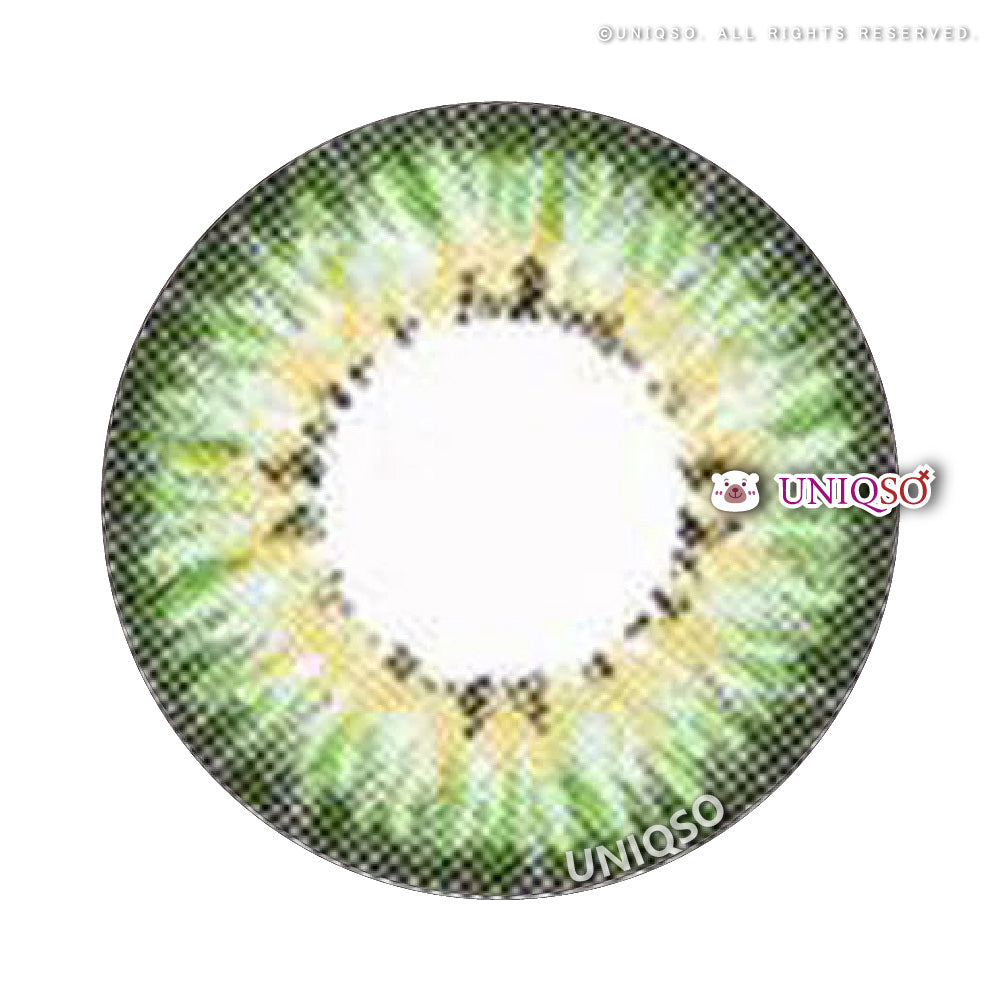 Western Eyes Puffy 3 Tones Green (1 lens/pack)-Colored Contacts-UNIQSO