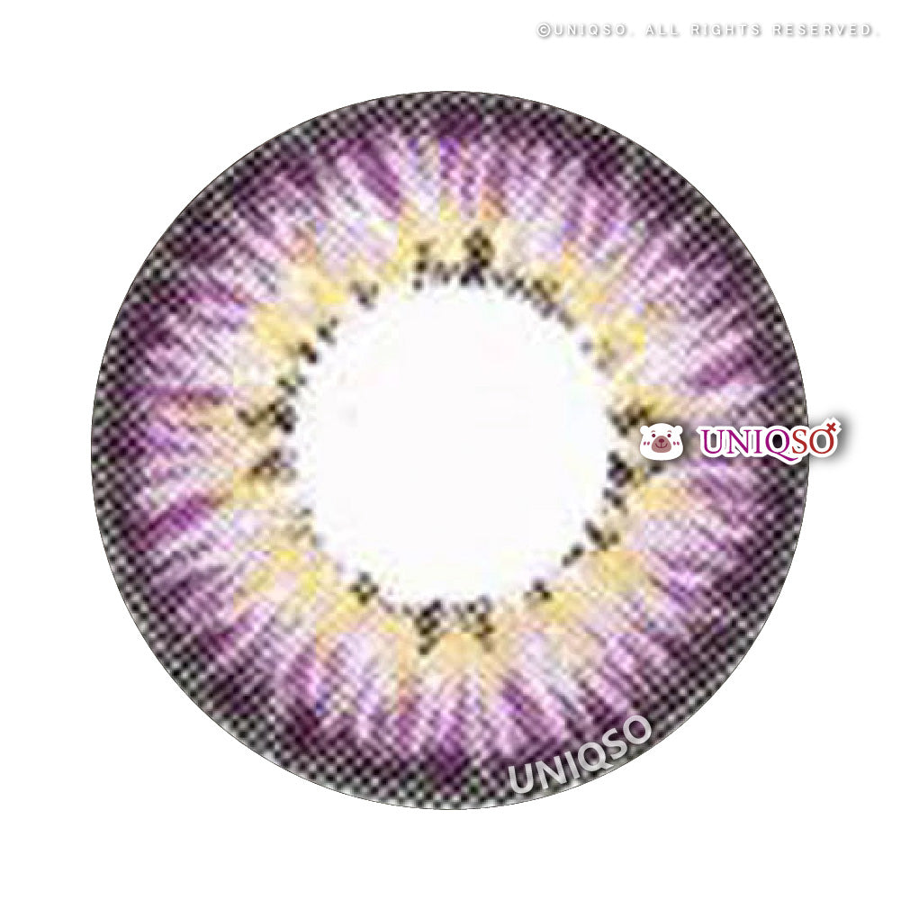 Western Eyes Puffy 3 Tones Violet (1 lens/pack)-Colored Contacts-UNIQSO