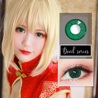 Sweety Devil Green (1 lens/pack)-Colored Contacts-UNIQSO