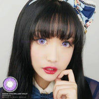 Kazzue Vivid Brilliant Violet (1 lens/pack)-Colored Contacts-UNIQSO